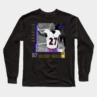 J.K. Dobbins Paper Poster Long Sleeve T-Shirt